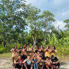 Sispala SMK Sei Menggaris Gelar Makan Bersama di Basecamp